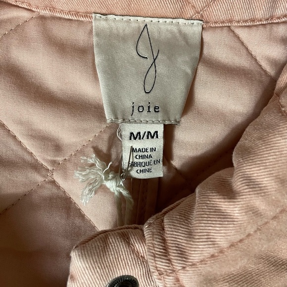 NWT Joie x Revolve Blush Pink Quilted Utility Jacket - Picture 7 of 9